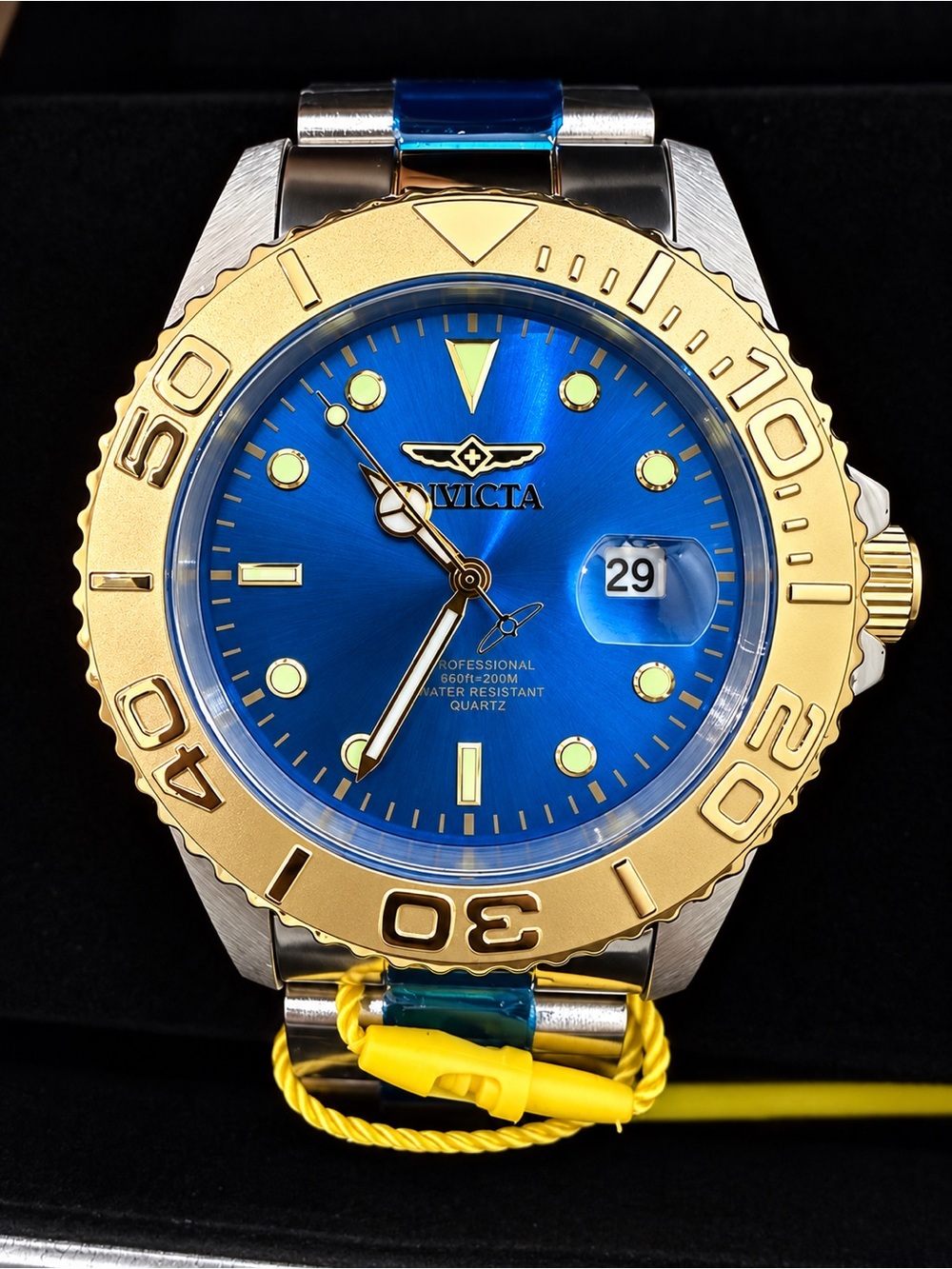 Invicta ProDiver Two-Tone and Blue Watch & Elevated Case